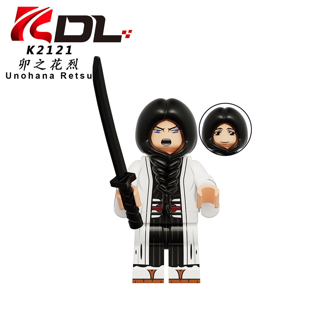 Single Sale Bleach Figures Building Blocks Kurosaki Ichigo Zaraki Kenpachi Yamamoto Unohana Retsu Action Figures Accessories Children Toys KDL816. 