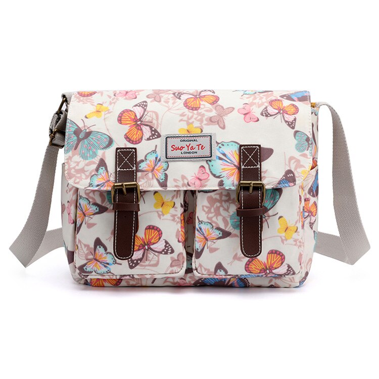 printed messenger bolsas
