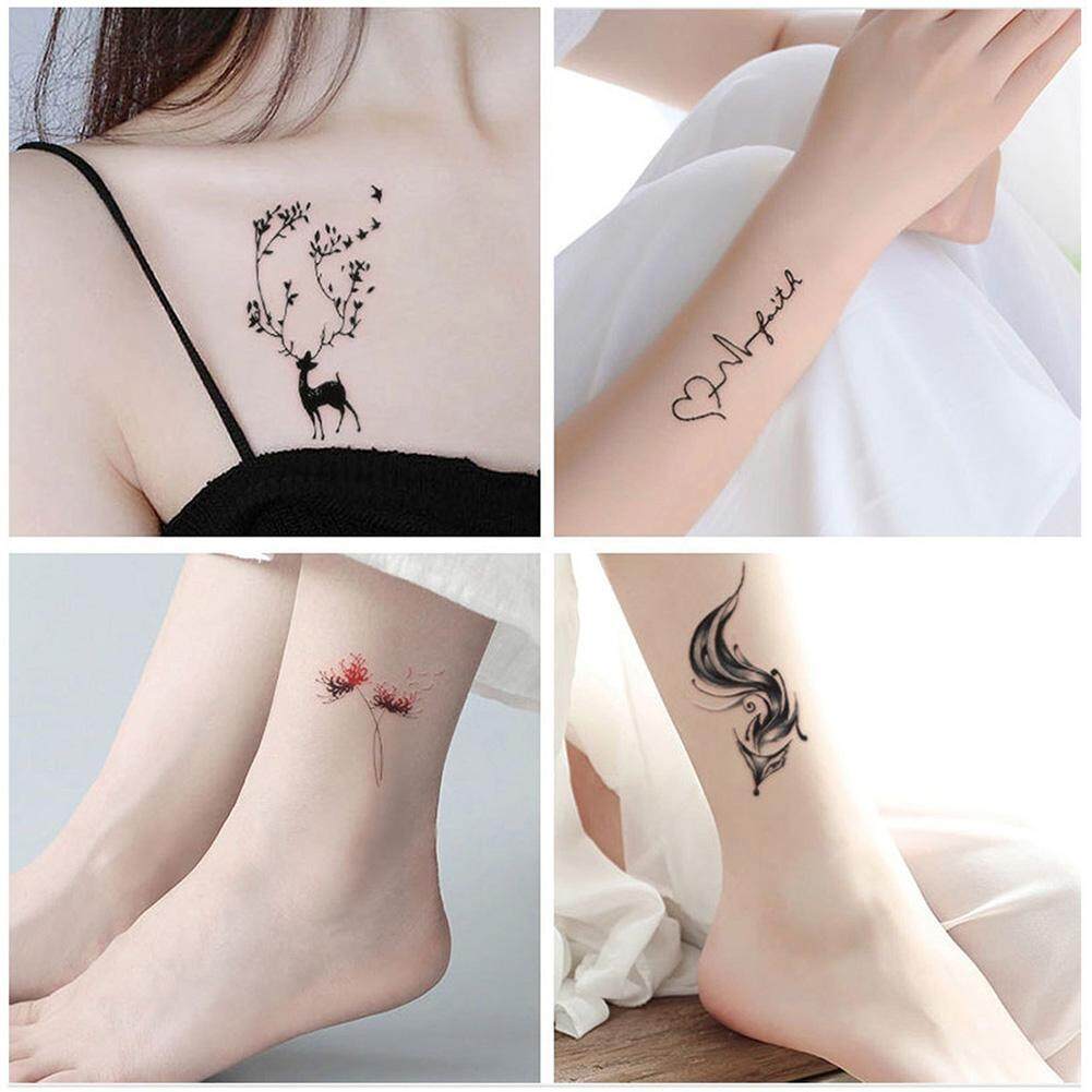 BUYINCOINS 30Pcs Waterproof Temporary Tattoo Stickers Removable Body Art Tattoos Water Transfer Flash Tattoos. 