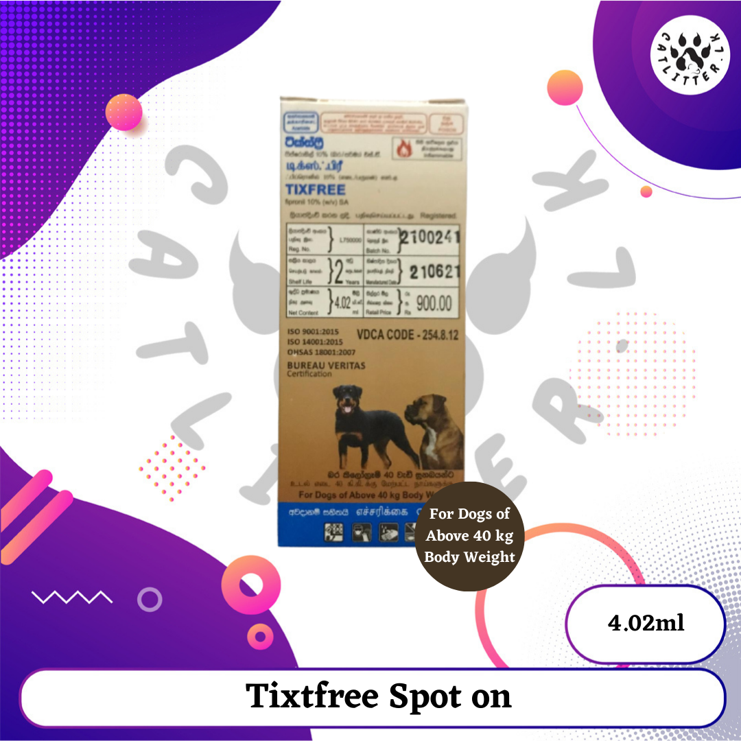 TixFree Spot On For Dogs 4.02ml (40kg Above)