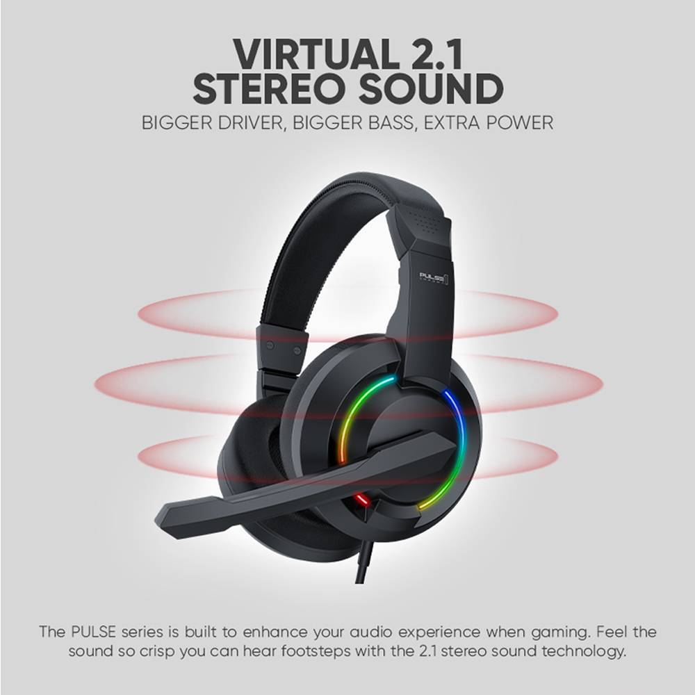 ARMAGGEDDON PULSE 1 CHROMA GAMING STEREO WIRED HEADPHONE WITH MIC | MOBILE GAMING. 