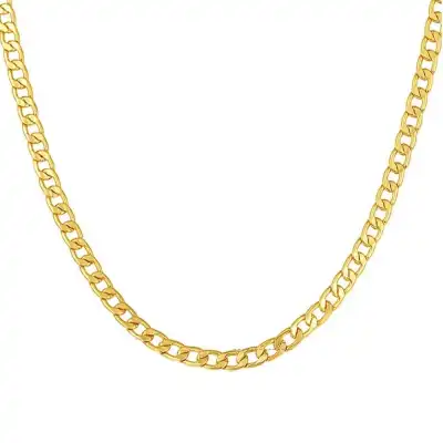 Gold plated hot sale curb chain