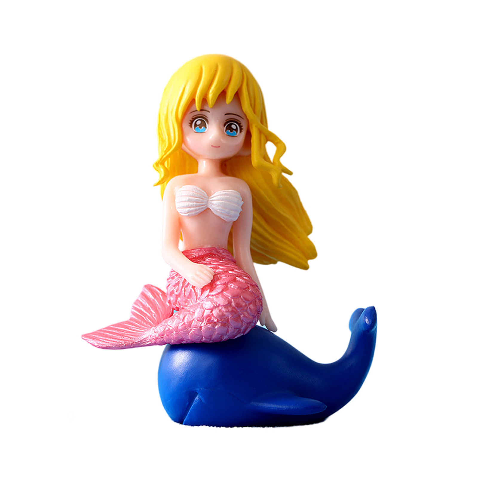 Mermaid Shell Fish Tank Aquarium Ornament Resin Crafts Home Decoration Gifts For Aquarium Decoration. 