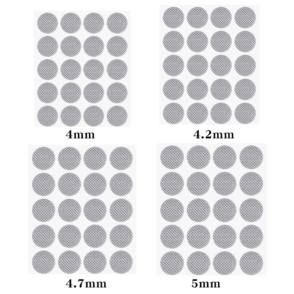 20PCS Earphone Dustrpoof Net 4mm 4.2mm 4.7mm 5mm In-Ear Headphones Parts Dust Self-adhesive Earbuds Shell Mesh. 