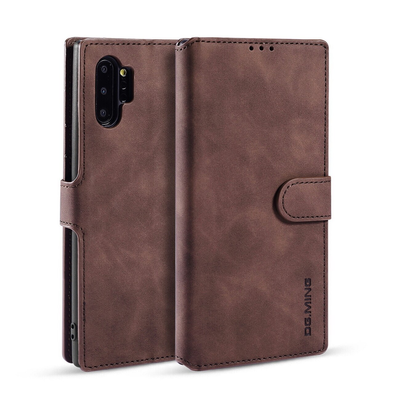 For Samsung Galaxy Note 10 Plus Premium PU Leather Magnetic Flip Case. 