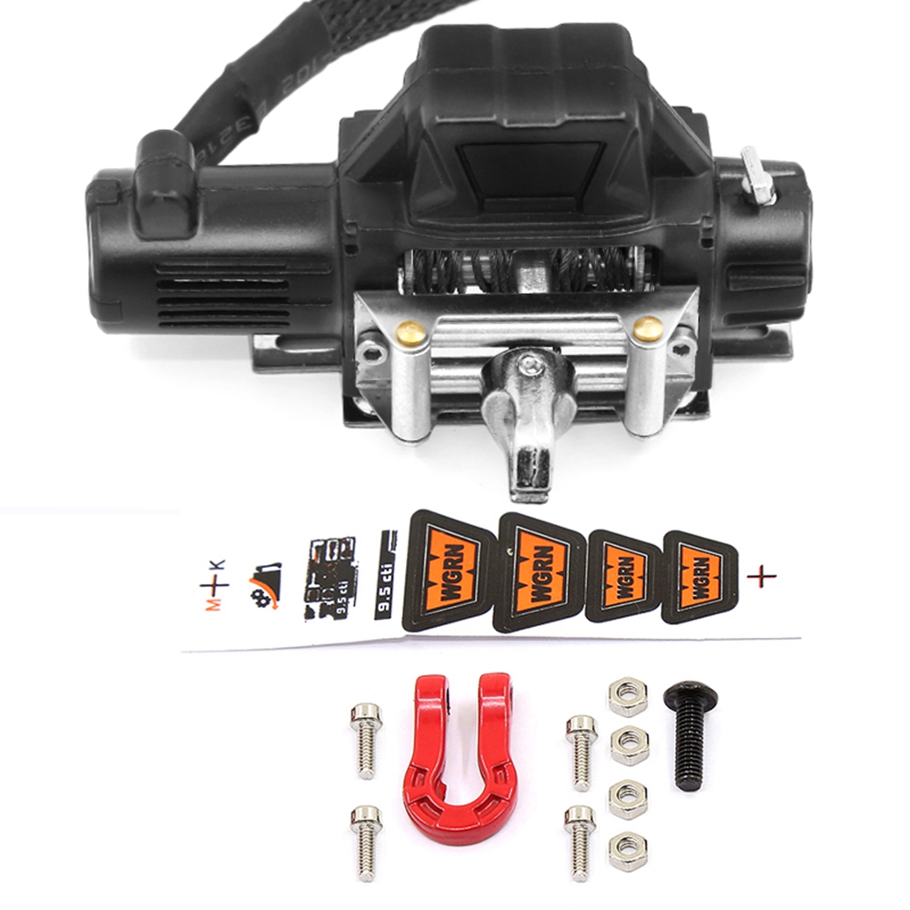 【Serendipity party】Metal Automatic Winch Wireless Remote Controller System for 1/10 RC Crawler Car Axial SCX10 90046 Traxxas TRX4 Redcat,3. 