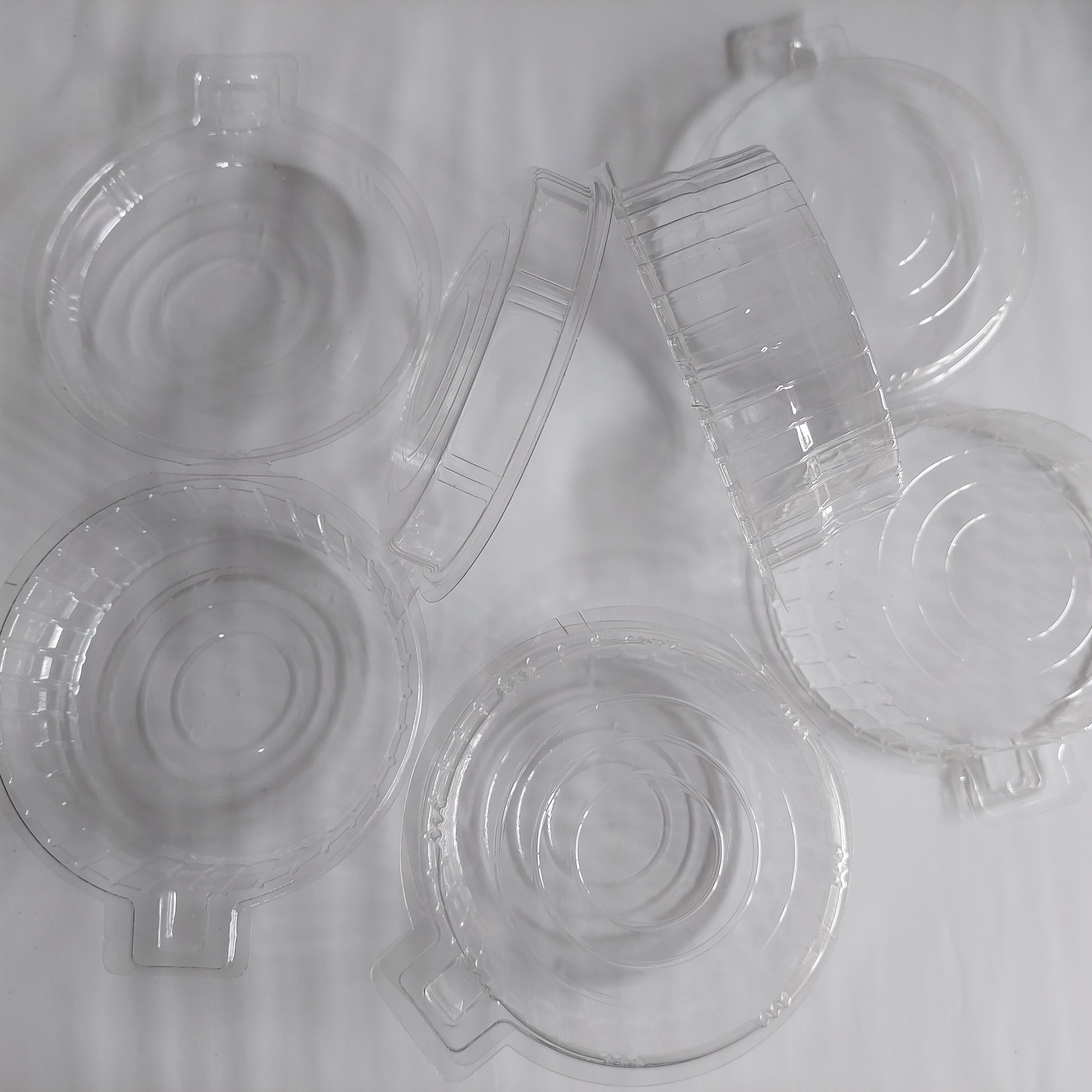 100pc Transparent Donut Holder Disposable Donut Tray Cup Doughnut Cup 100/50/25Pcs. 