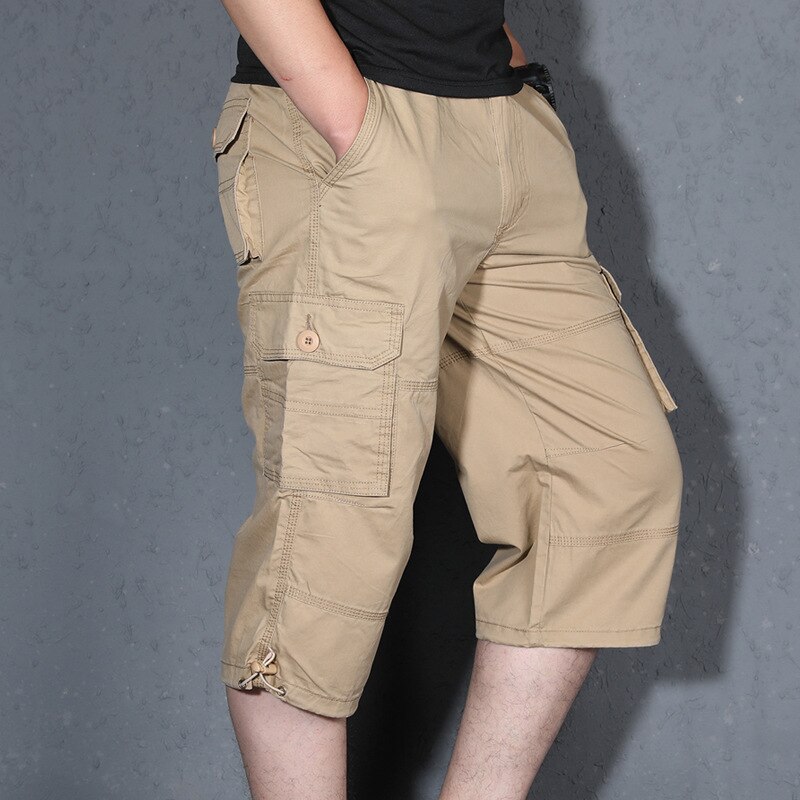 Men Capri Pants Men Cotton Polyester 