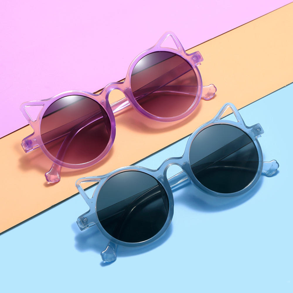 Kids Sunglasses UV400 Resin plastic UV380 Cartoon Sunglasses Cute Ears Sunglasses for Outdoor Sun Protection Holiday Beachwear Daily Use. 