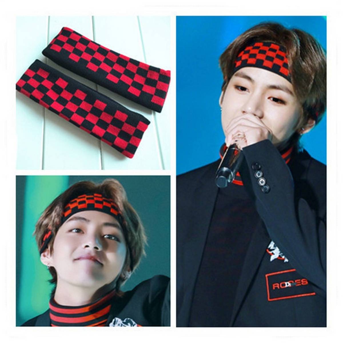 BestGO New Kpop BT21 Bangtan Boys BTS V Same Style Concert Design Headband Knitted Hair Band Sports Hair Tide Yoga Headgear 1 Pc Daraz.lk