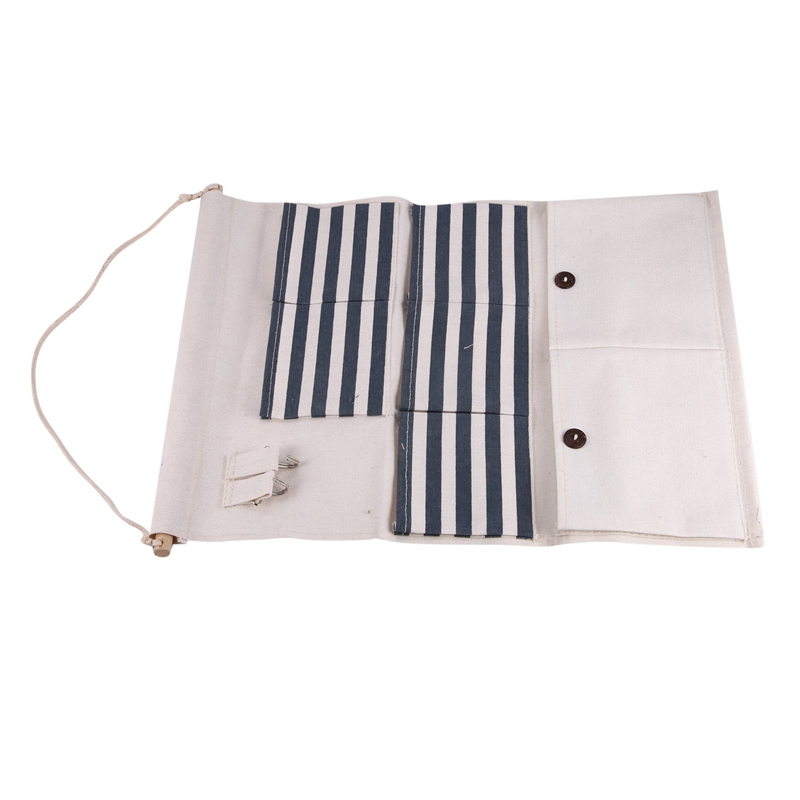 Wall Storage Bags, Cotton Fabric Hanging Organizer, Solid Color Linen