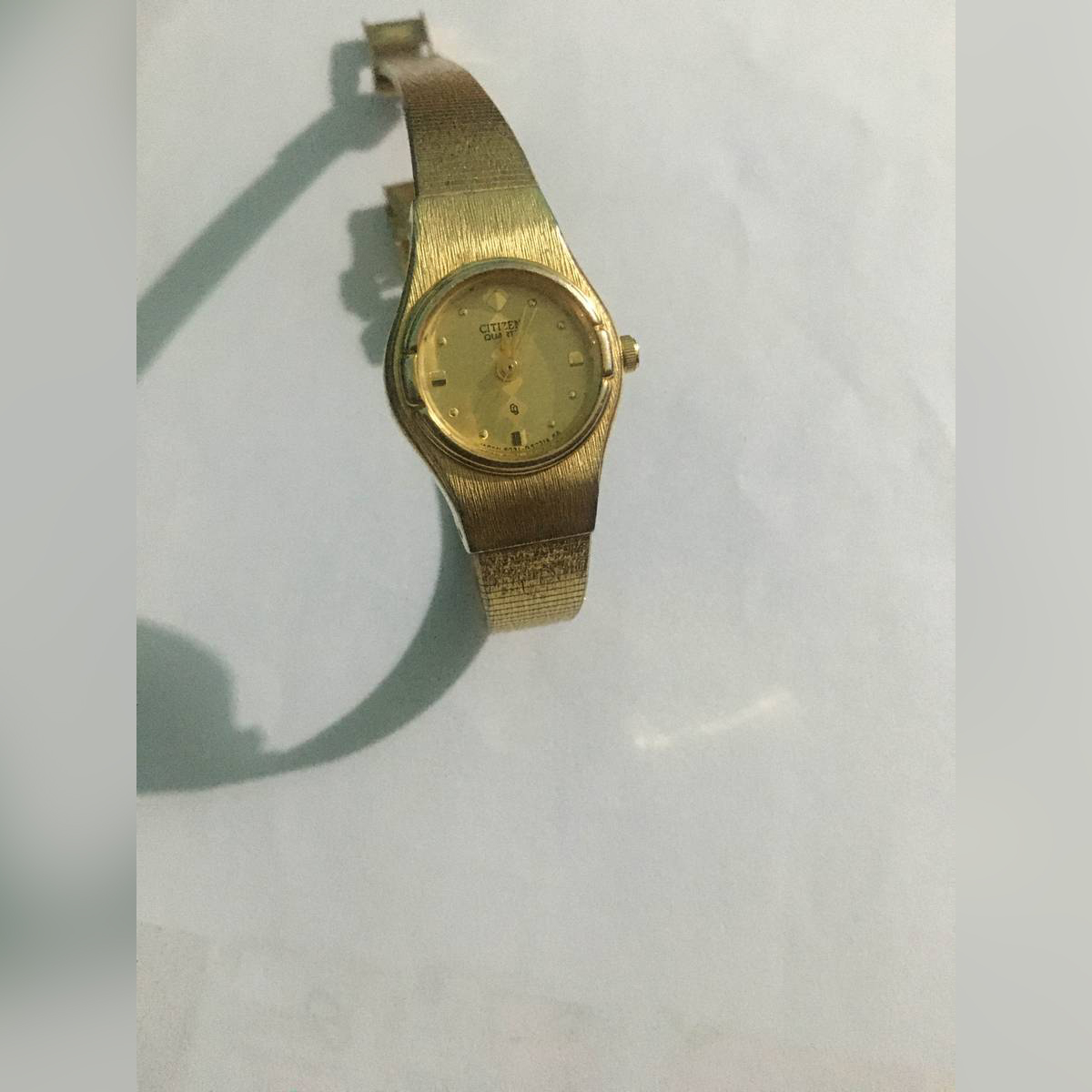 citizen ladies watch gold plated