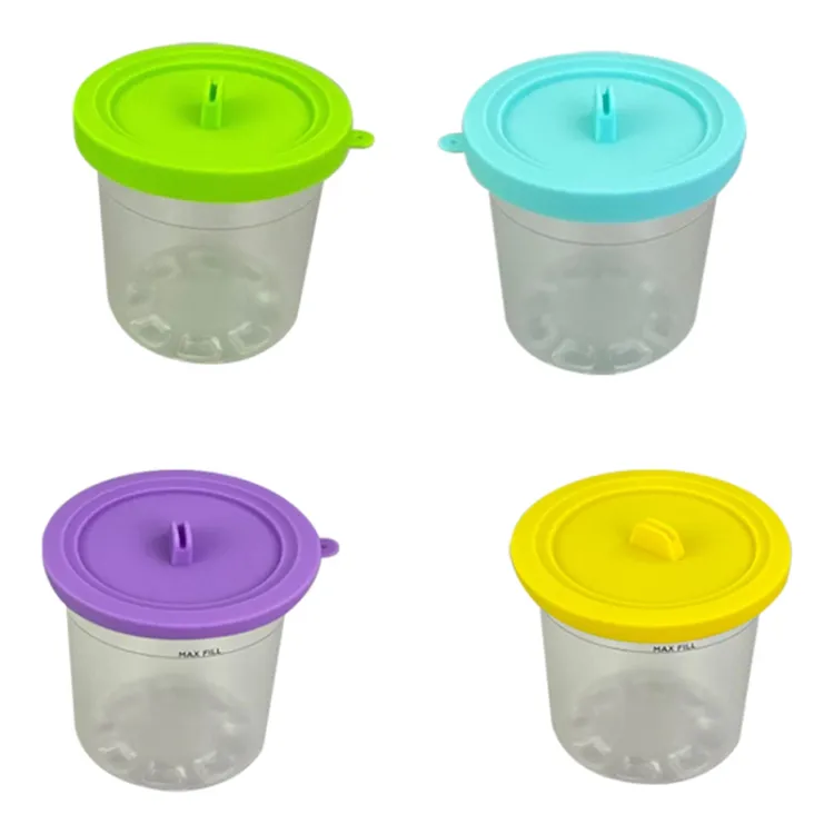 4pcs Ice Cream Pints Cup Containers With Lids Replacements For Ninja Creami  Pints Kitchen Accessories