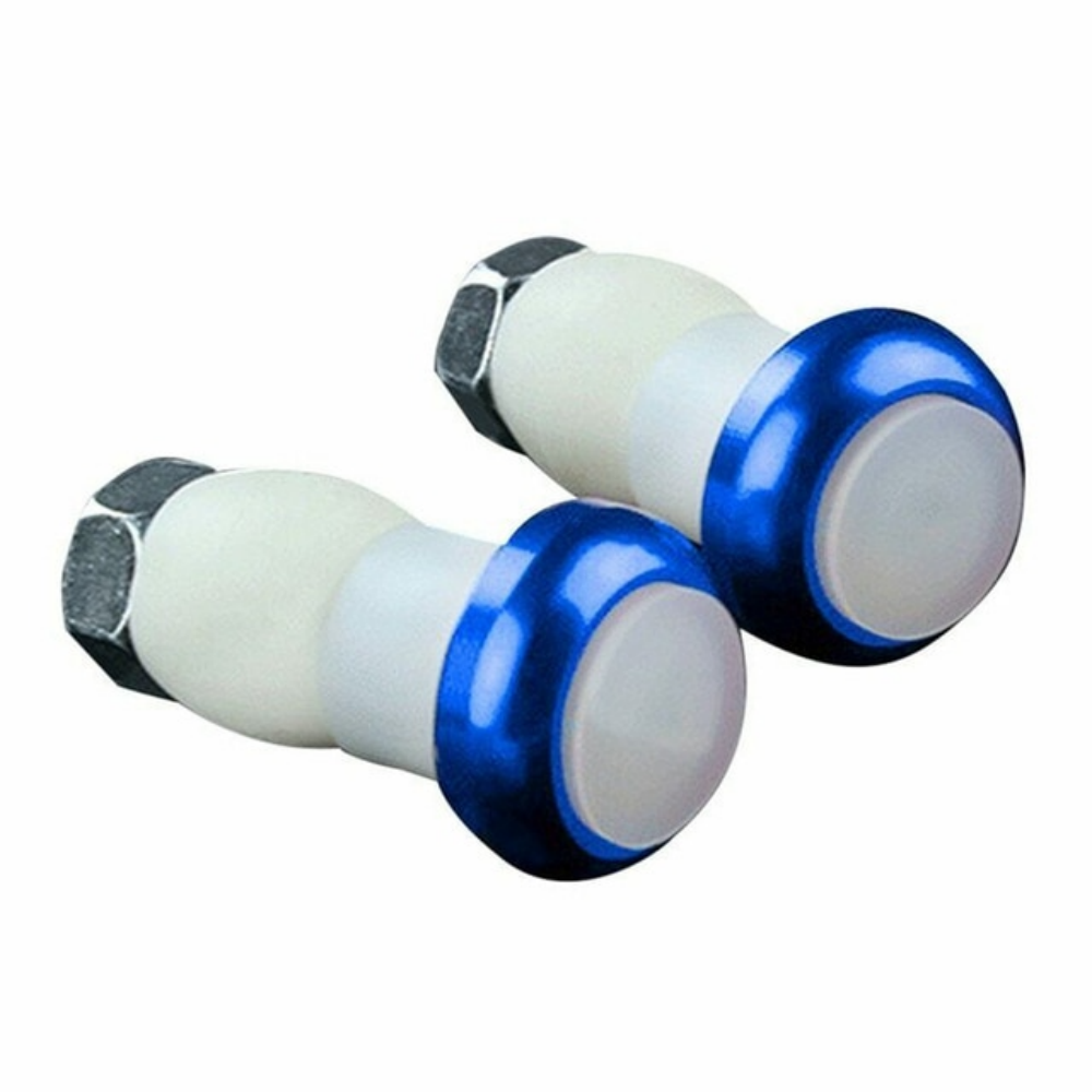 Pair Safety Cycling Bike Turn Signal Handle Bar End Plug LED Red