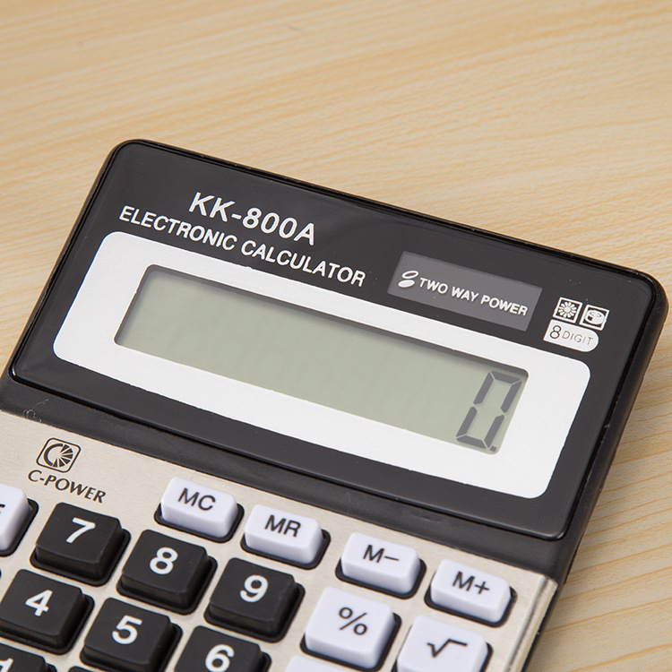 KK-800A 12-Digit Calculator Business Accounting Electronic Calculator Computer Classic Office Electronic Calculator Hs725L. 