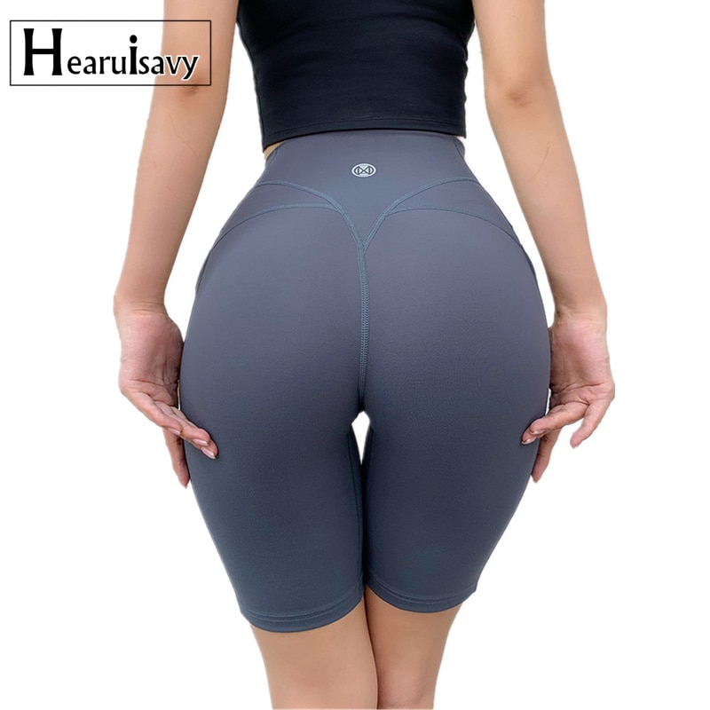 Gym Cycling Shorts Women High Waist 