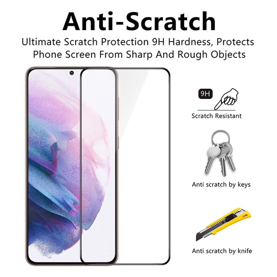 Samsung Galaxy S22 Premium  Tempered Glass Screen Protector - Full Coverage. 