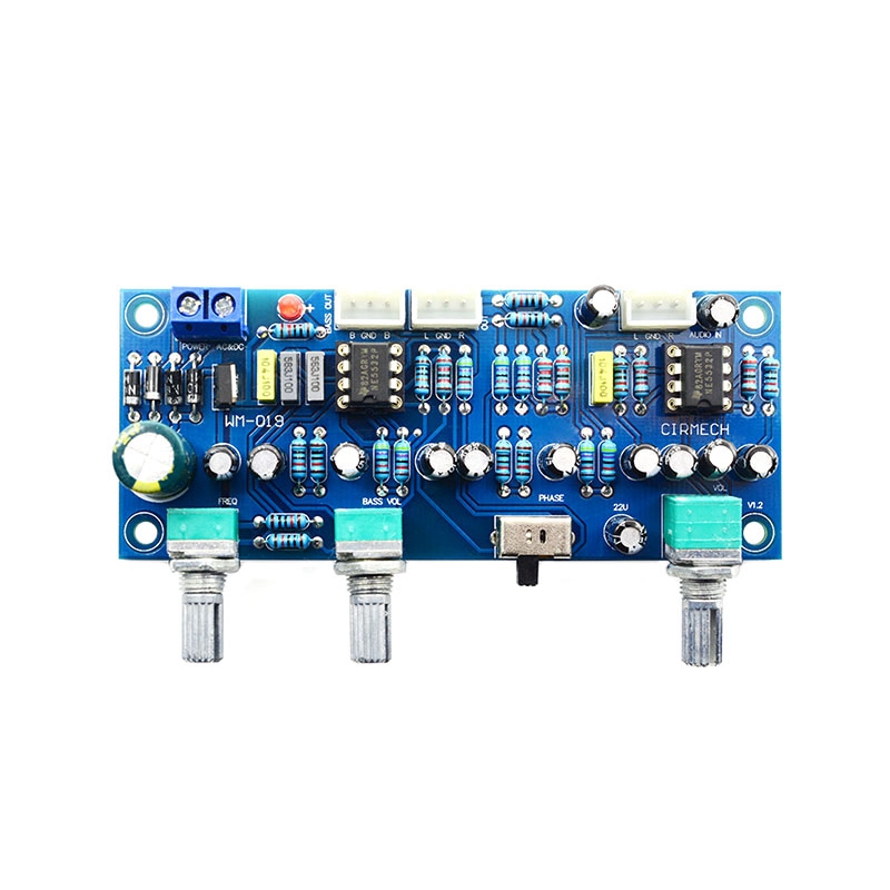 2.1 Channel Subwoofer Preamp Board Low Pass Filter Pre-Amp Amplifier Board Ne5532 Low Pass Filter Bass Preamplifier. 