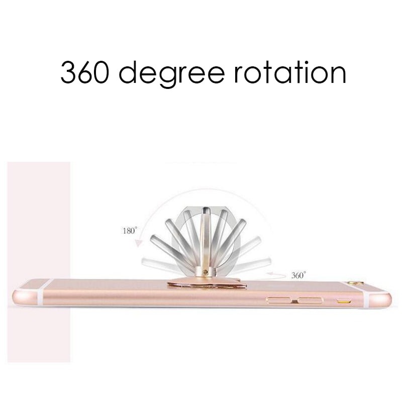 Finger Ring Cell Phone Holder 360° Rotating Metal Finger Ring Mobile Phone Smartphone Stand Holder For iPhone Huawei Samsung Xiaomi Smart Round Phone Ring holder. 