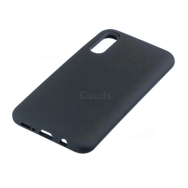 SSM Samsung A70 Back Cover Black With Free Tempered Glass. 