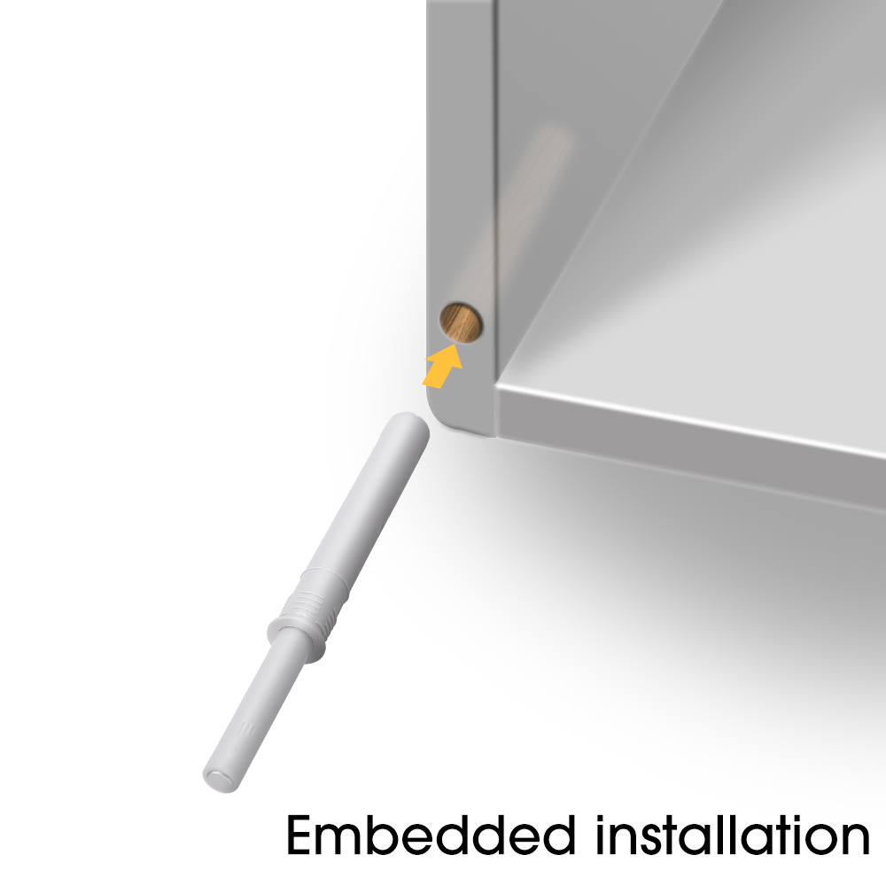 Cabinet Door Rebounder Handle-free Rebound Device Concealed Cabinet Door Rebounder Soft Quiet Closer for Furnitures Accessories. 