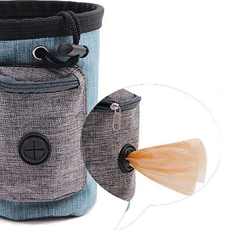 Portable Dog Training Treat Bags Puppy Snack Reward Dog Walking Snack Pouch Detachable Pet Feed Pocket Pouch-Coffee. 
