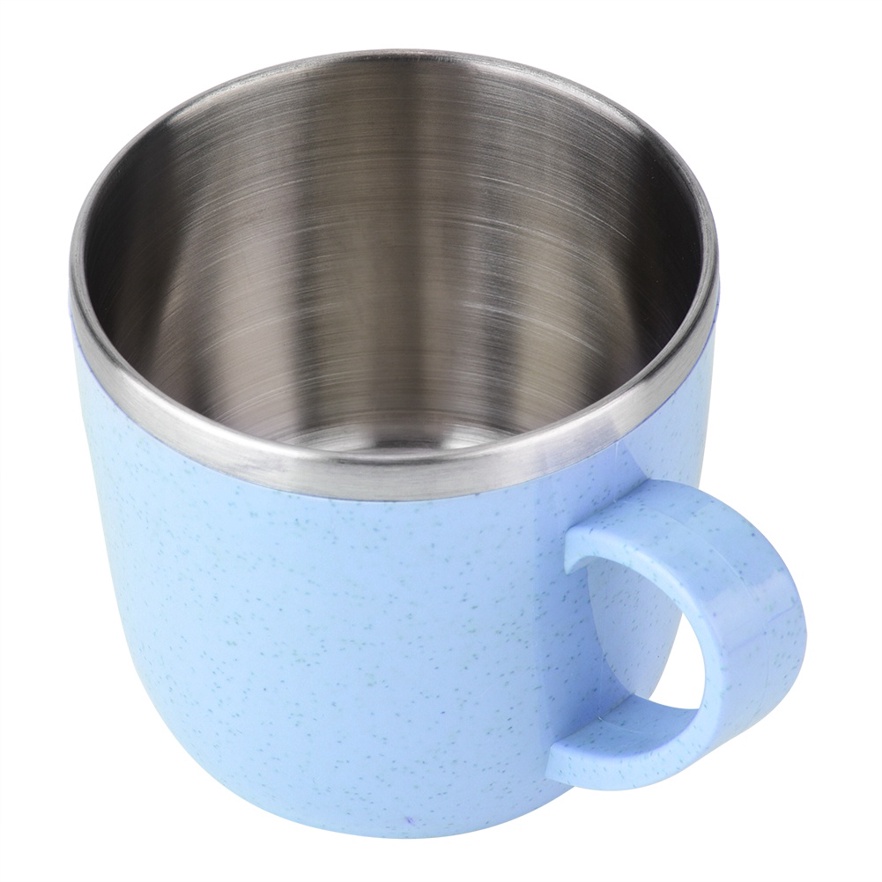 220ml Colorful W at Straw Cup T rmal Flasks Insulation Water Coffee Juice Milk Mug Kitc n Tool ft