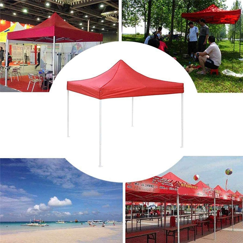 PDTYMWNG 3pcs 2X2M Canopy Top Cover Replacement Four-Corner Tent Cloth Foldable Rainproof Patio Pavilion Replacement Blue. 