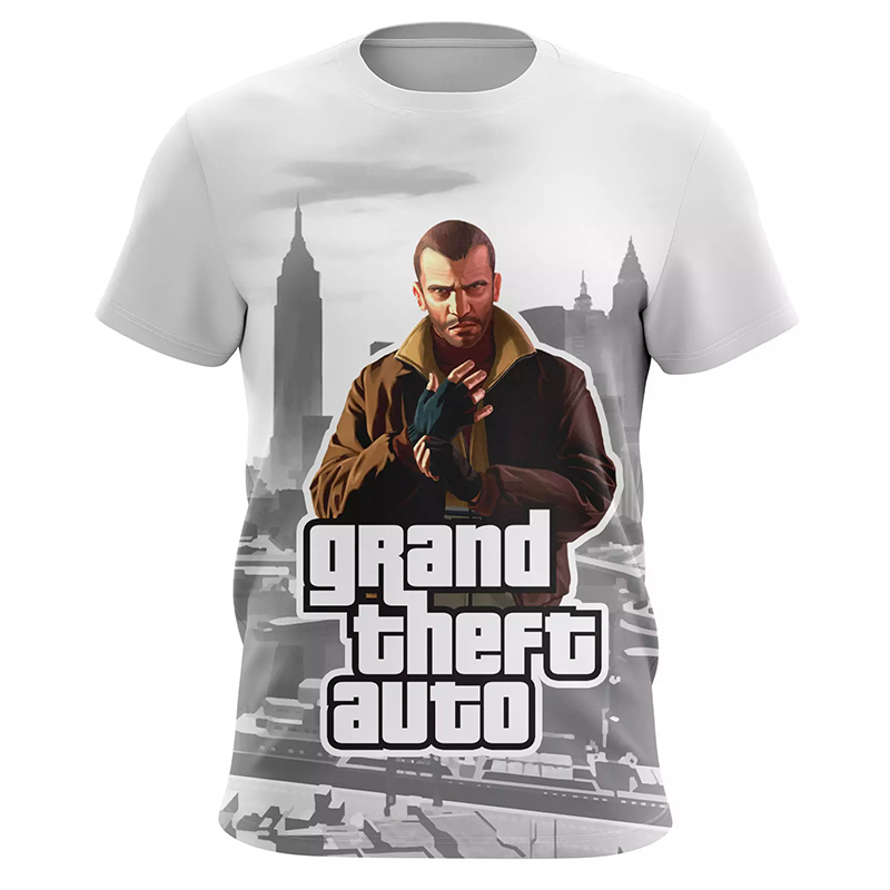 Summer Grand Theft Auto GTA 5 T-Shirts Game 3D Printed Men Women Fashion Oversized Short Sleeve T Shirt Kids Tees Tops Clothing. 