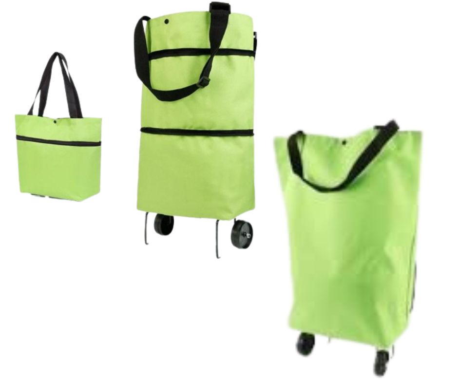 Bag Foldable Shopping Bag with Wheels, TravallingBag, Folding Shopping Pull Cart Trolley Bag with Wheels Foldable Shopping Bags Reusable Grocery Bags Vegetables Bag. 