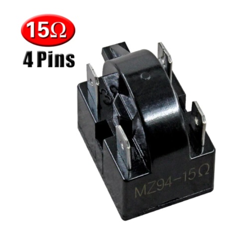 Refrigerator Compressor PTC Starter Relay (4 Pin). 