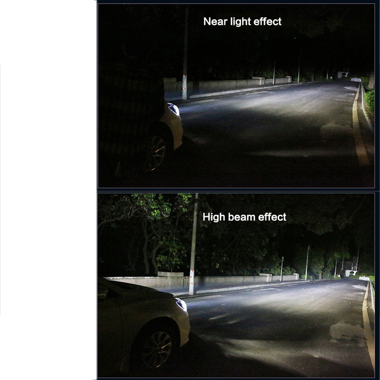 2piece H4 8000K white light LED car headlight car LED headlight headlight fog light headlight. 