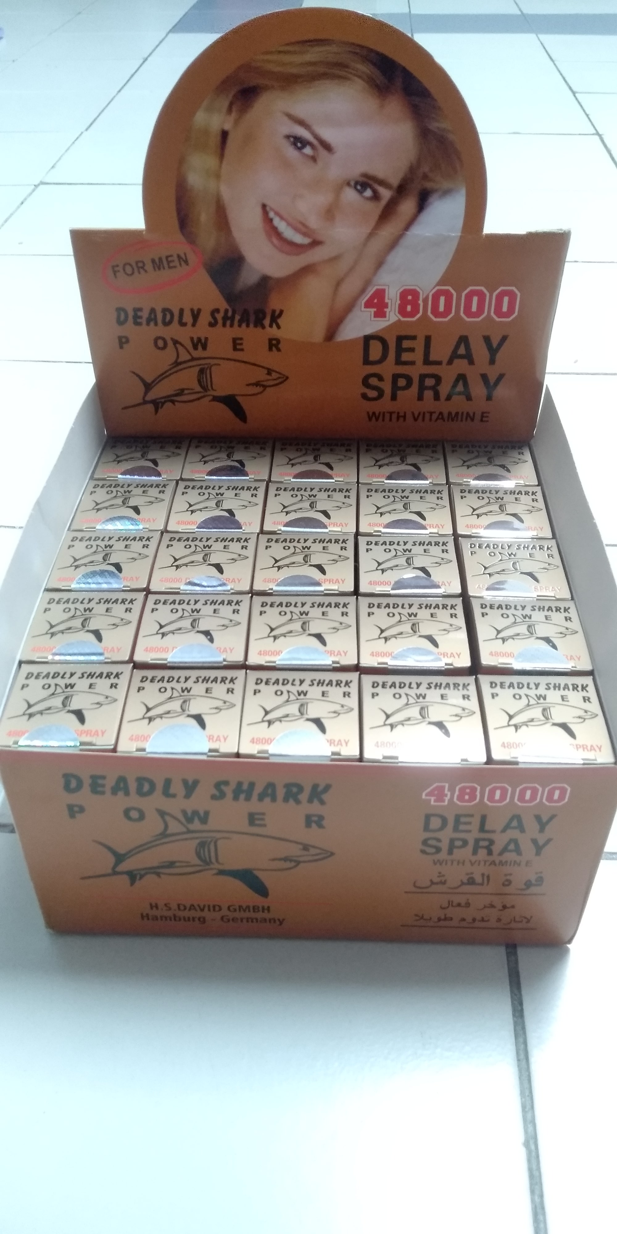 18+ Adults Deadly Shark 48000 Strong Men's Ejaculation Delay, Long Time Sex Spray with Extra Vitamin E  Advance Formula Made In Germany