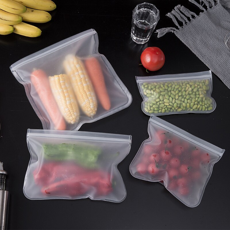 【Alizeker Mall】EVA Food Refrigerator Food Bag Fruit Seal Bag Keep Fresh Zip Lock. 