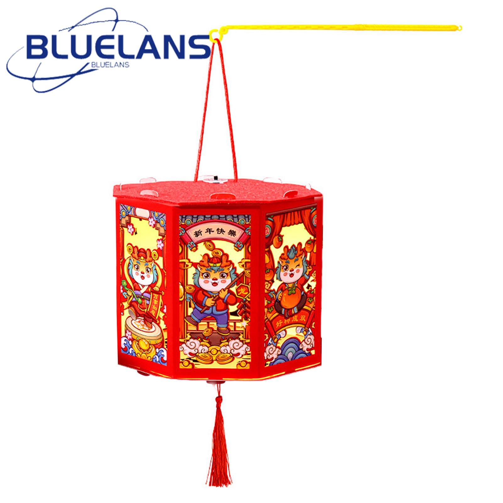 Festive Lantern Decoration Handcrafted Glowing Lantern Blessing Projection Kit for Festive New Year Decoration Southeast Asian Buyers New Year Lantern. 