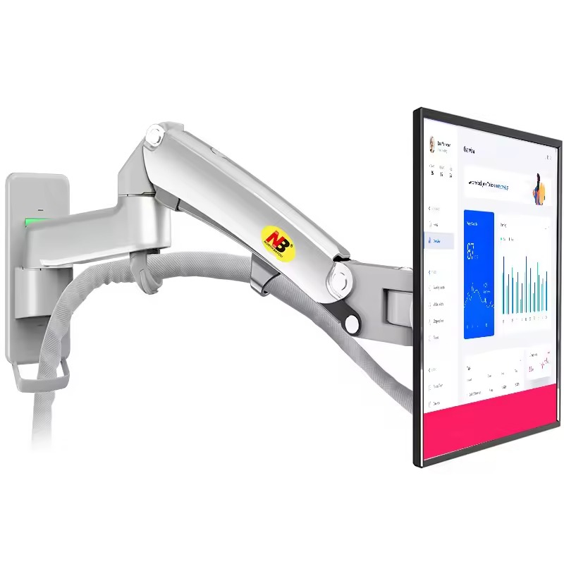 North Bayou NB F150 Gas Spring 17-35 inch LED TV Wall Mount Monitor Holder Ergonomic Mount Arm Max. VESA 100*100mm Load 3-12kgs. 