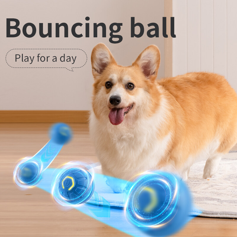Kebidumei Smart Ball Dog Toy Pet Smart Self Rolling Electric Ball Toy USB Charging Interactive Pet Exercise Toy for Kittens Puppies. 