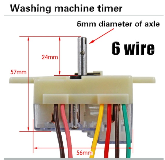 LG Washing Machine 6 Wire Timer. 