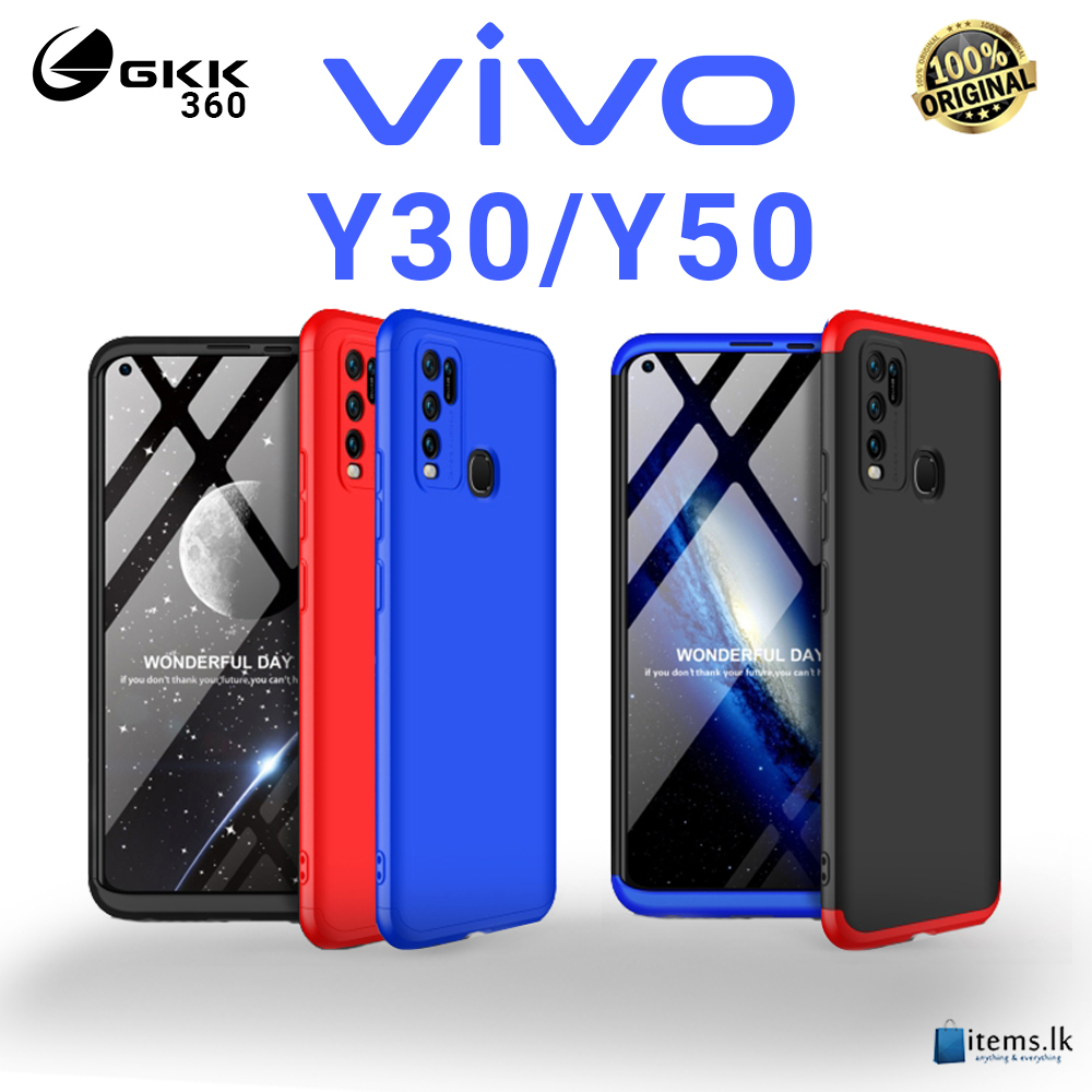 Original GKK 360 Protection Case Dual Tone Front and Back Case Full Body Cover Vivo Y30 / Y50