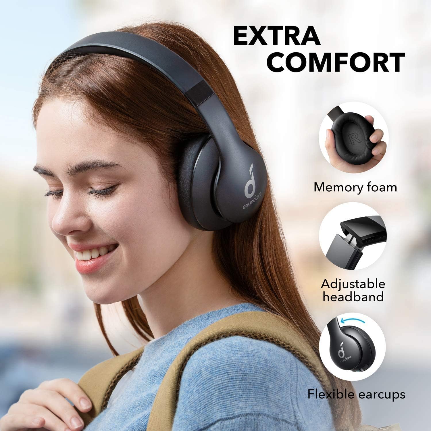 Anker Soundcore Life 2 Neo Wireless Headphones, Over Ear Wireless Bluetooth Headphone for Travel, Home Office. 