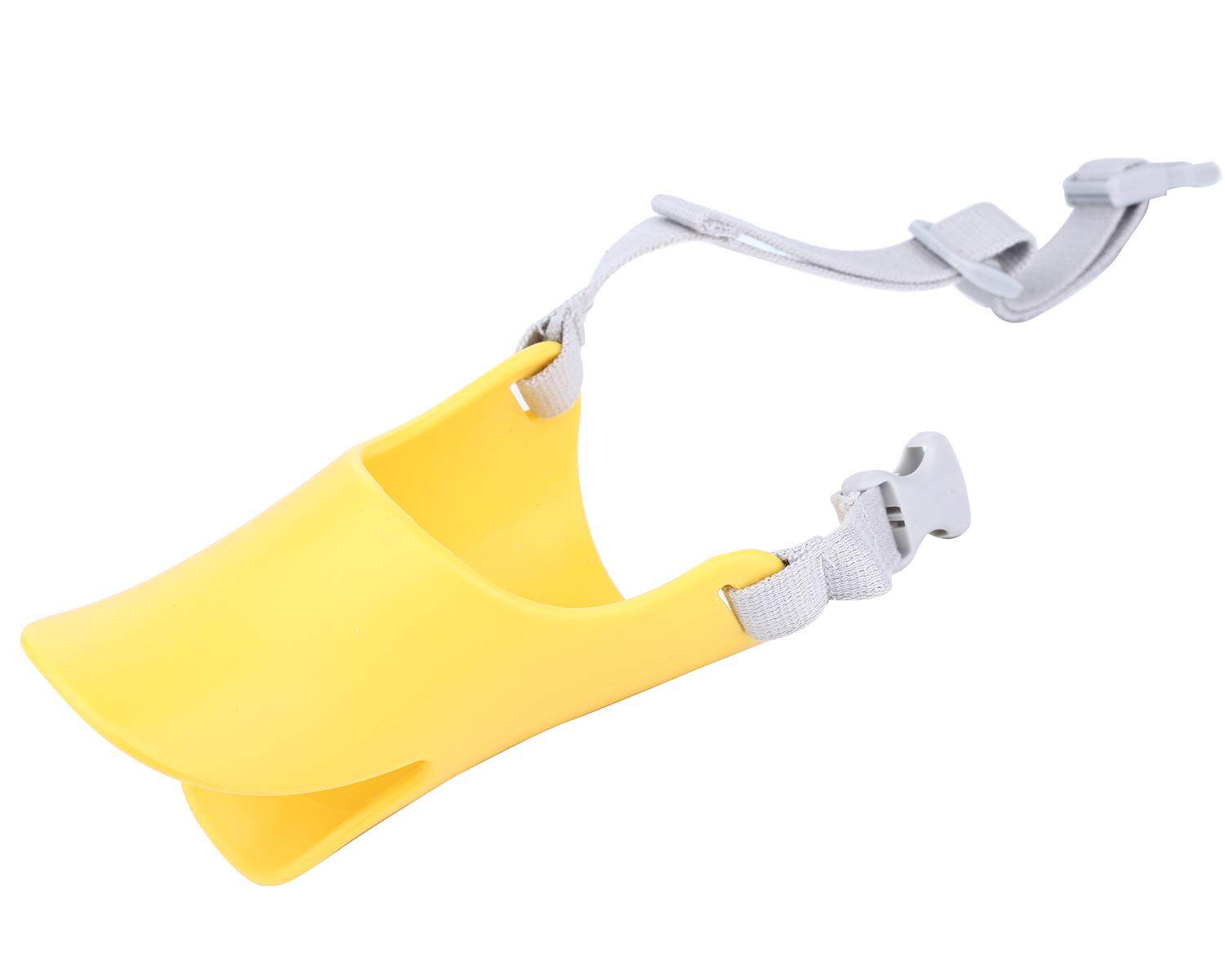Dog Mouth Cover For Anti-Bite Duck Mouth Pattern Silicone Muzzle Mask Small Size. 