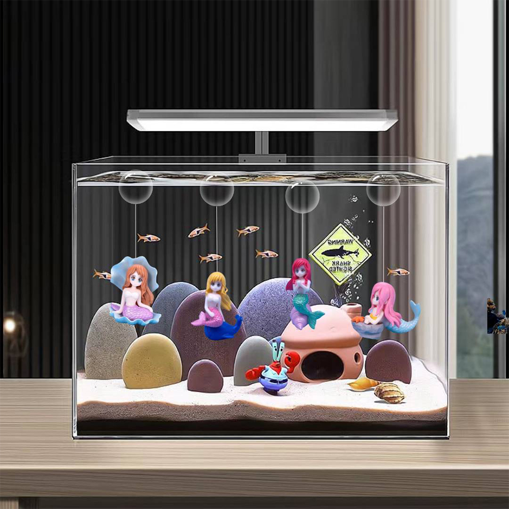 Mermaid Shell Fish Tank Aquarium Ornament Resin Crafts Home Decoration Gifts For Aquarium Decoration. 
