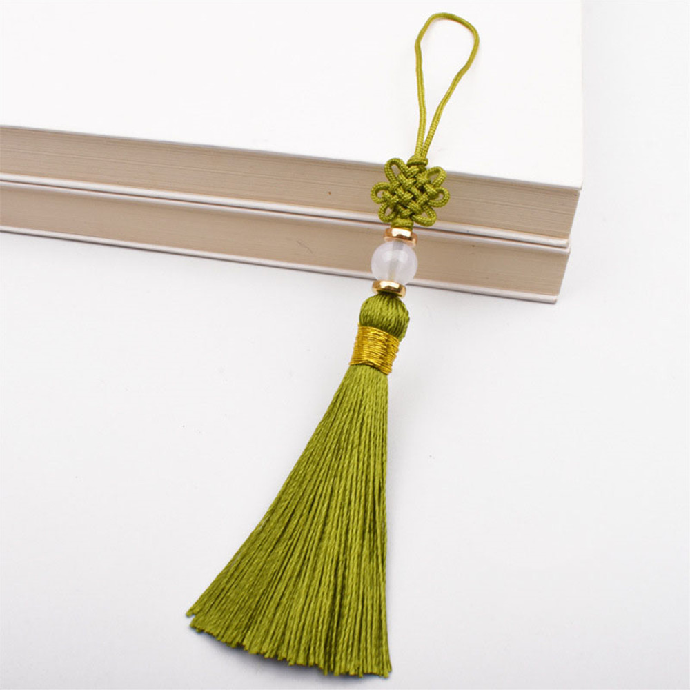 Hanging rope Key chain Handmade Polyester Tassel Bag pendant 13cm ...