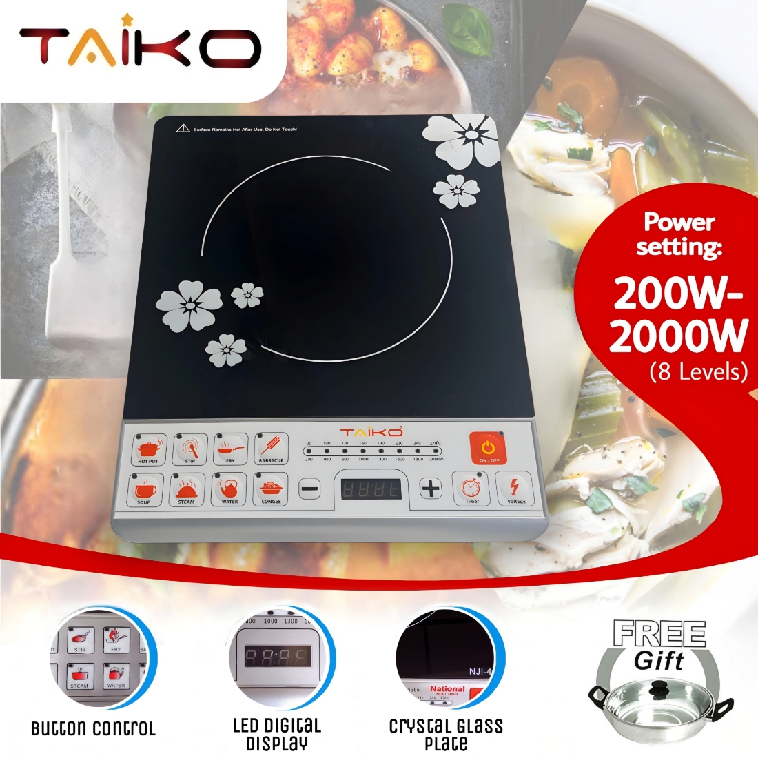 TAIKO multifunction induction cooker With Free Pot Daraz.lk