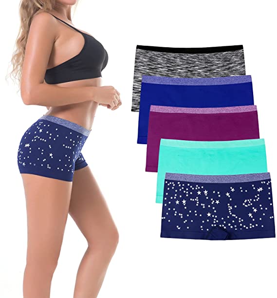 Girl Low Waist Pure Cotton Box Panties. 