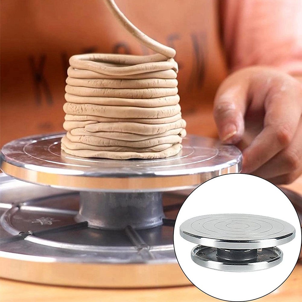 Heavy Duty Sculpting Wheel Turntable Pottery Stand Revolving DIY Tool Art Crafts Platform for Model Building - 15cm. 