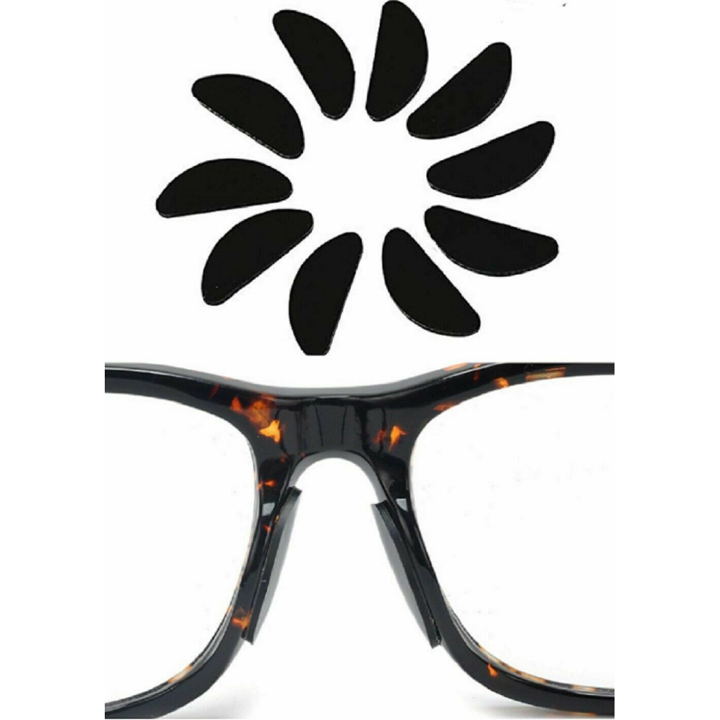 5 Pairs Pack Eyeglass Nose Pads / Anti-Slip Comfort Glasses Retainers / Self Adhesive Soft Silicone Nose Pads. 