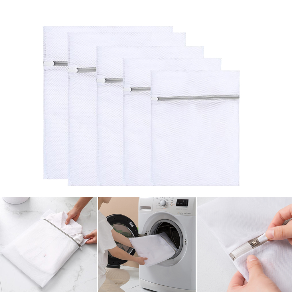 Laundry Washing Bag Mesh Net Dedicated Underwear Bra Clothes Storage 5pcs. 