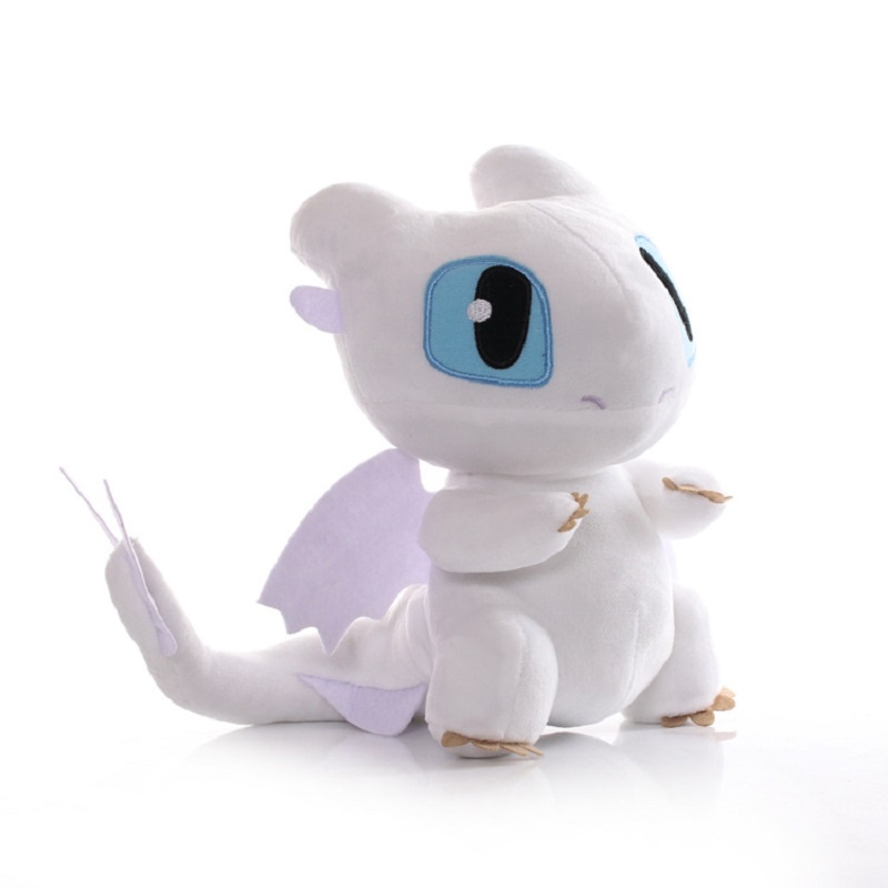 22CM Dreamworks Anime How to Train Your Dragon Plush Doll Light Fury Toothless Night Soft Stuffed Toys for Children Gifts. 
