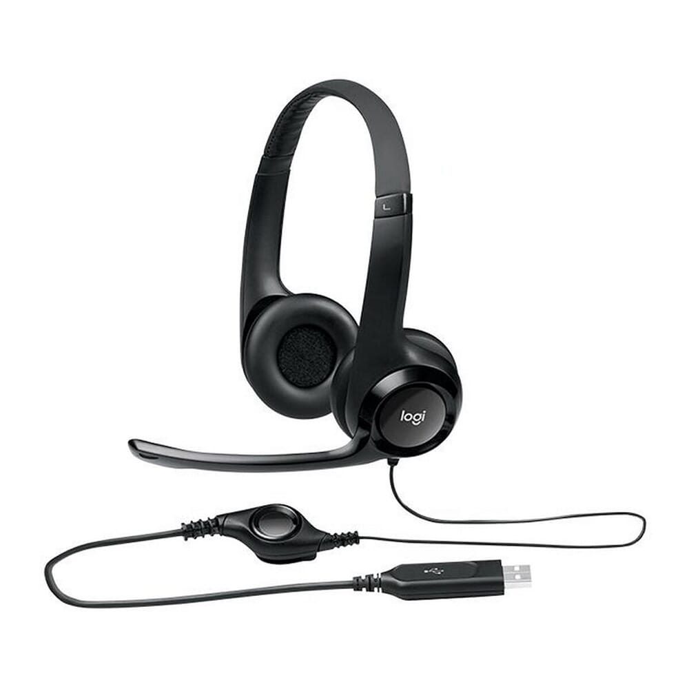 Logitech H390 USB Headset with Noise Cancelling Mic- 1 Year Warranty
